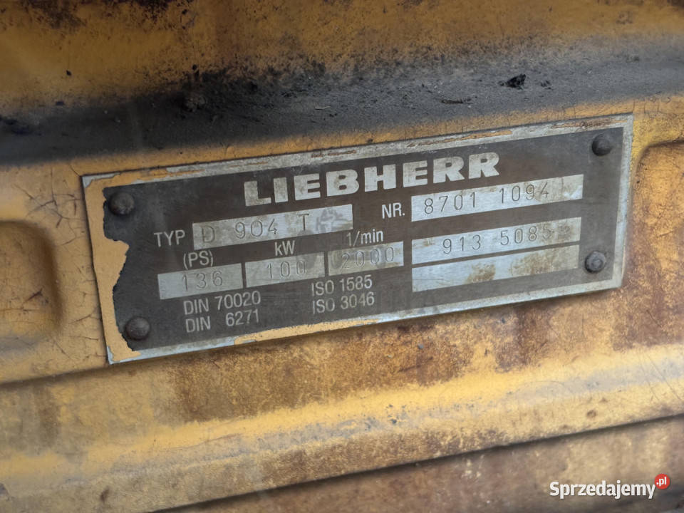 Liebherr D904T D 904 T Silnik Kompletny Blok Jastrzębniki sprzedam