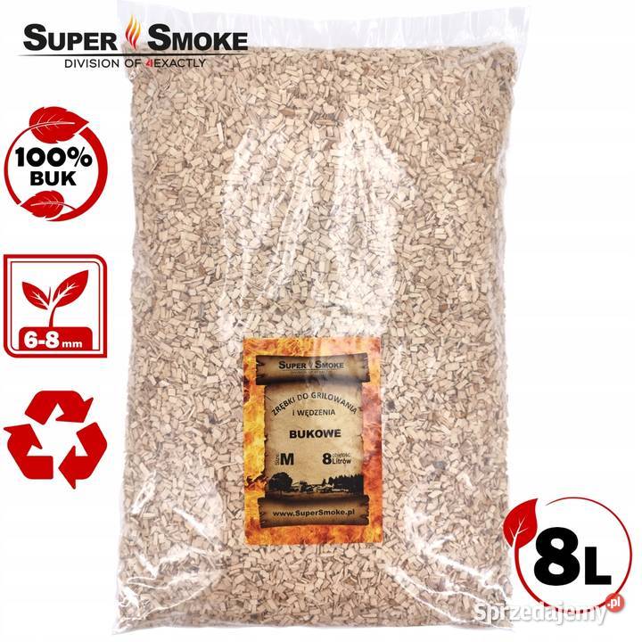 Zrębki Wędzarnicze Super Smoke BUK KL08 68mm Białystok