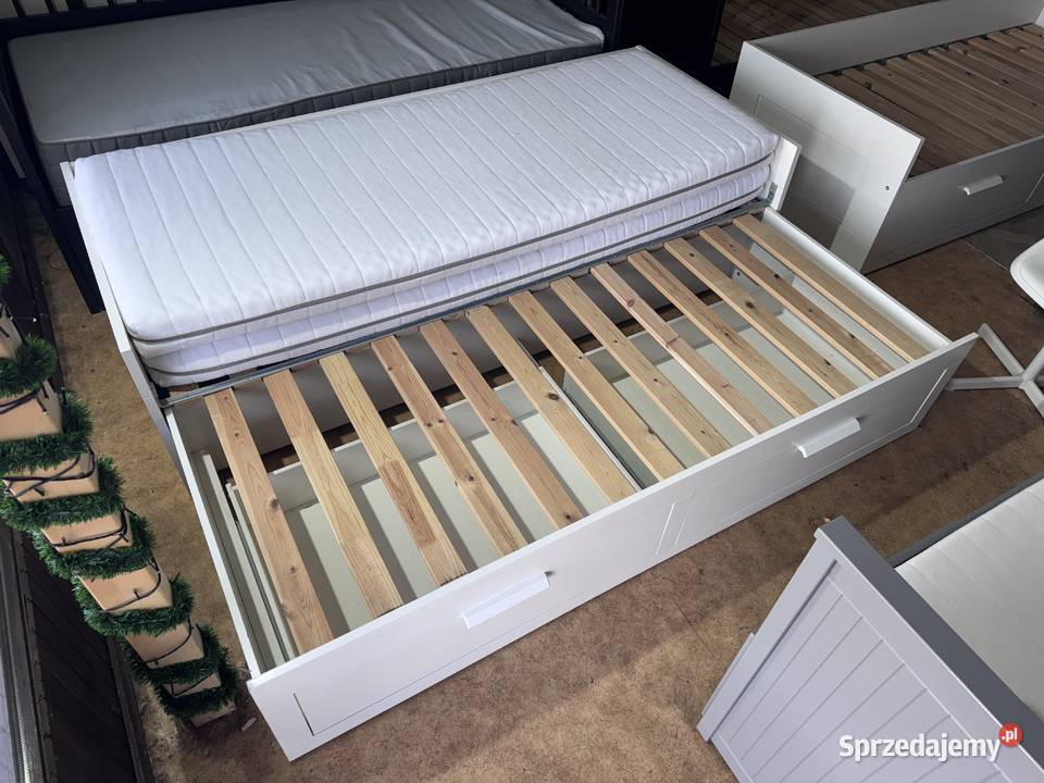IKEA BRIMNES Leżanka Łóżko z 2 szufladami 2 Rybnik
