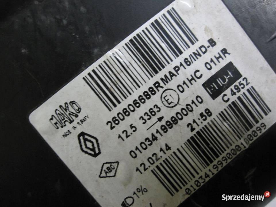 RENAULT CLIO IV 14r lampa lewy przód 010340748