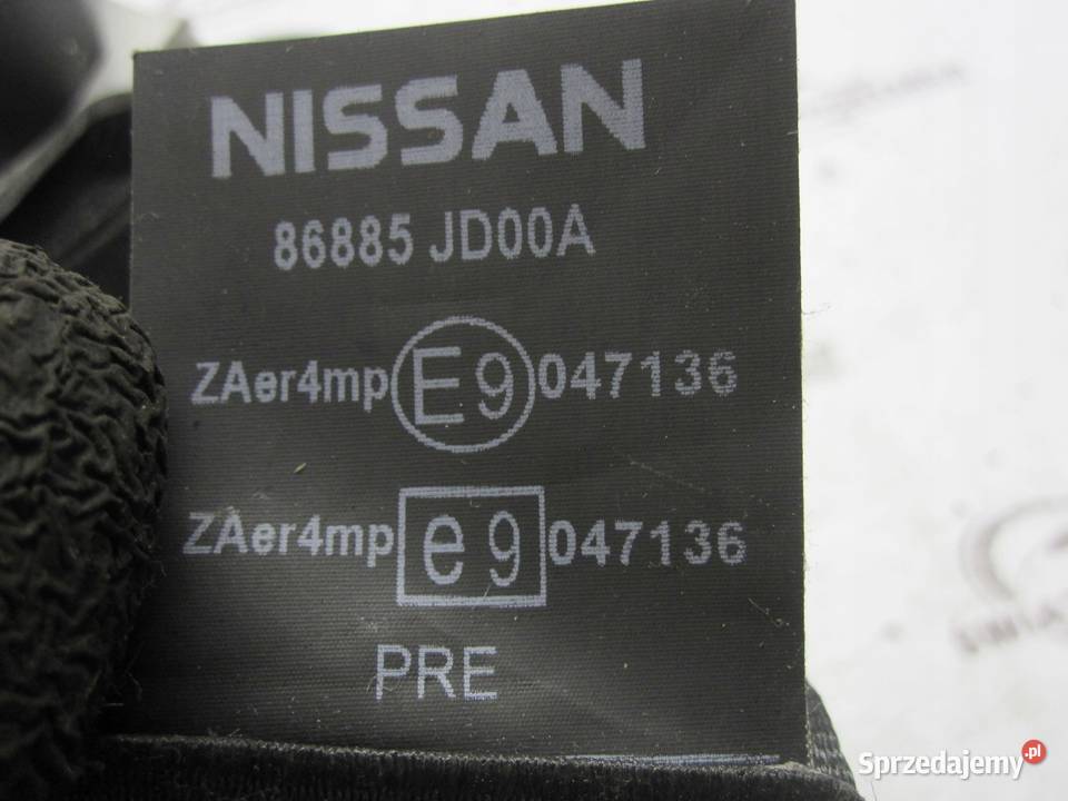 NISSAN QASHQAI I J10 07r pas bezpieczeństwa lewy świętokrzyskie sprzedam