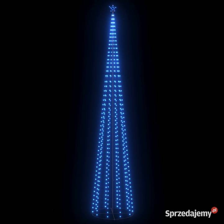 Choinka stożkowa 752 niebieskich lampek LED Warszawa