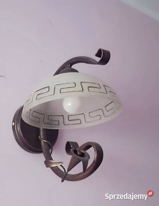 Żyrandol salonowy kinkiet ścienny 1 2 klosze w Kraków sprzedam