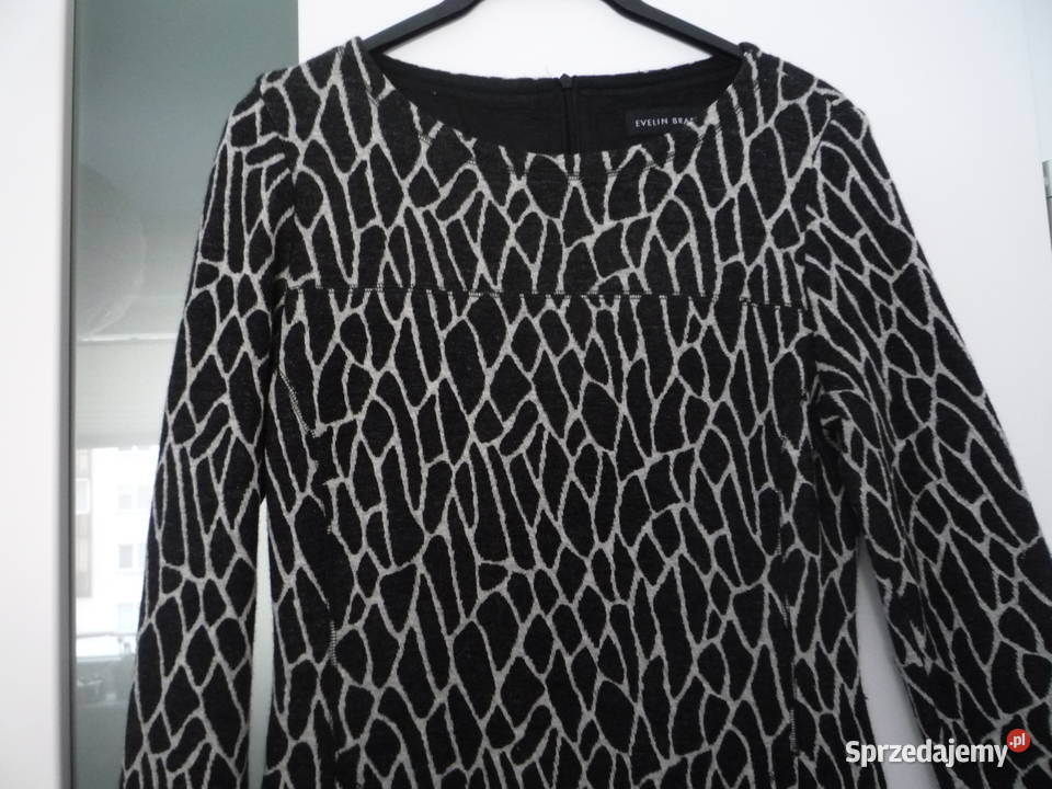 Evelin Brandt 36S Długa sukienka zimowa Czarna Szczecin