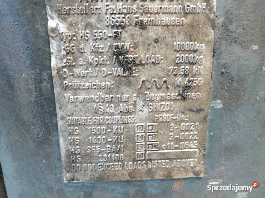 Holland TM 135 Listwa zaczepu Wilkowo