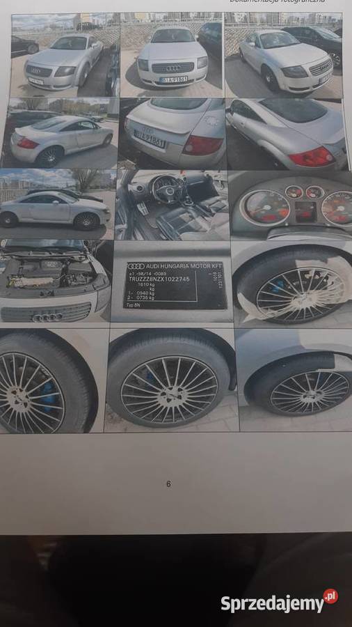 SYNDYK SPRZEDA AUDI TT produkcji 1999 benzyna Białystok