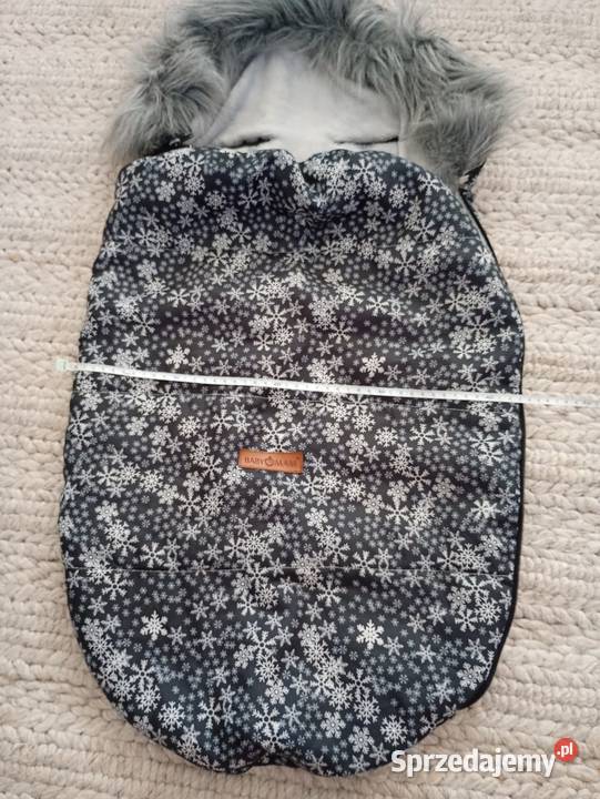 Śpiworek zimowy BabyMam śnieżynki futerko 80 Śpiworek  Skierniewice