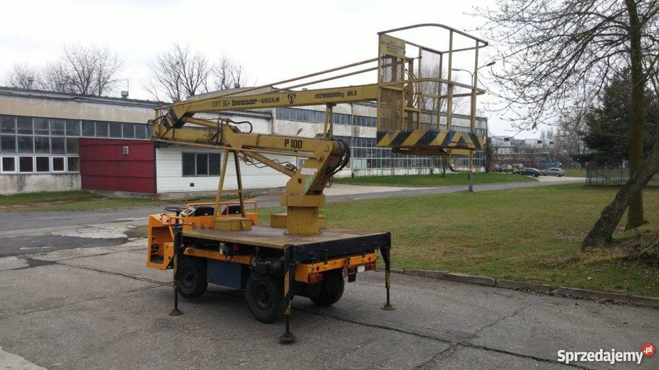 Podnośnik koszowy BUMAR P100 dźwigi i podnośniki