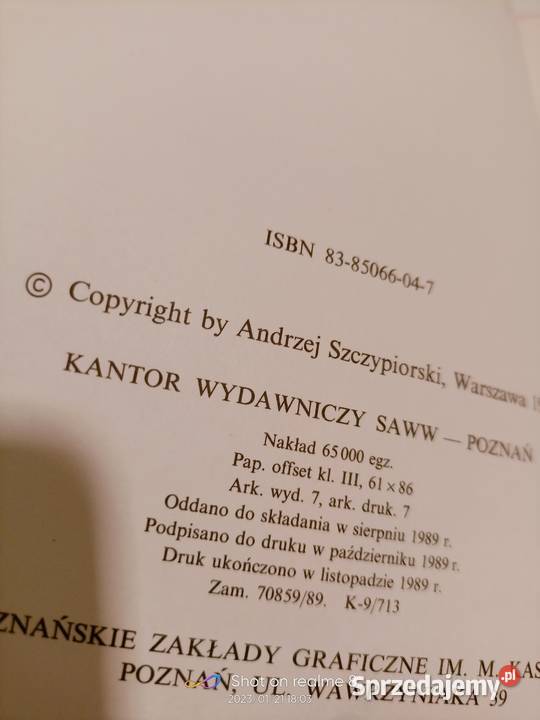 Szczypiorski Msza miasto Arras książki Warszawa miękka