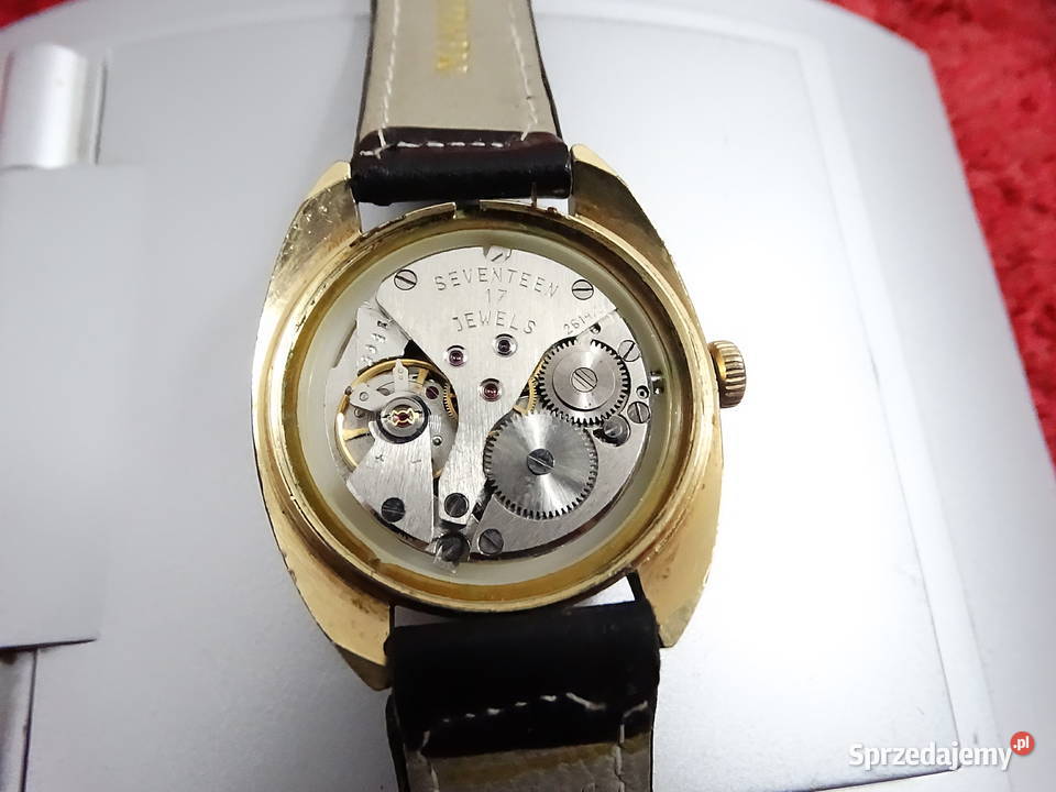Zegarek POLJOT 17 JEWELS Pozłacany AU 10 Made in Biłgoraj