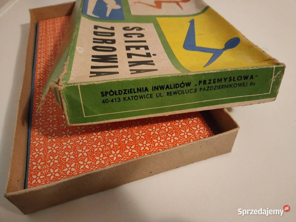 Stara gra planszowa z epoki PRL Ścieżka zdrowia Kościan sprzedam