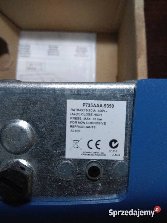 Regulator ciśnienia Presostat Johnson Controls Jarocin