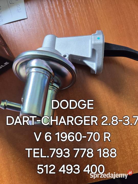 POMPA PALIWA DODGE DARTCHARGER 28 37 V 6 6070 R Rok produkcji 1960 Pompy paliwa Kawnice