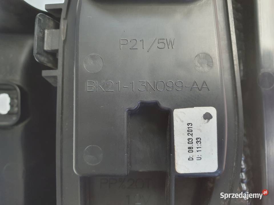 Ford Transit Custom TYLNIA TYLNA LAMPA LEWA lewy Rudka