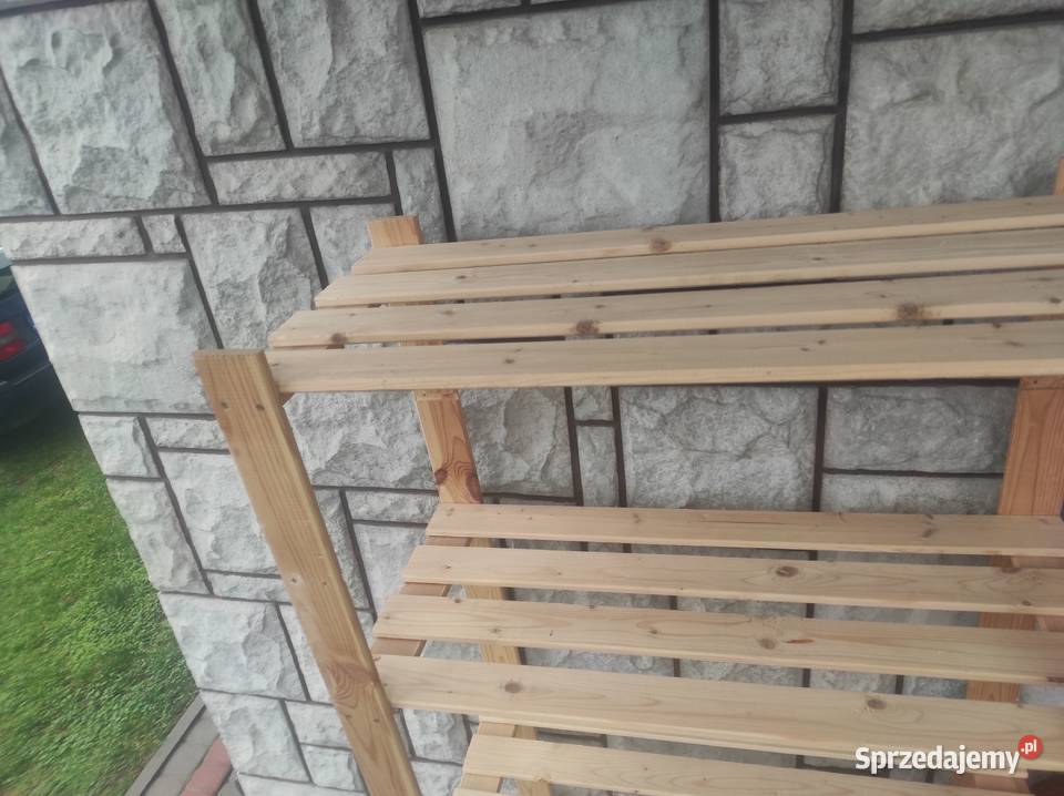 Regał magazynowy drewniany 170 x 80 x 38 250 Krosno