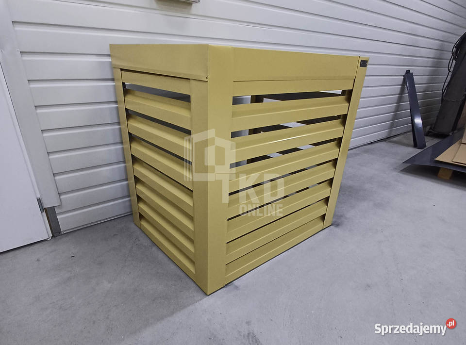 Osłona pompy ciepła 90x80x90 żółty Zabudowa Międzyrzecz