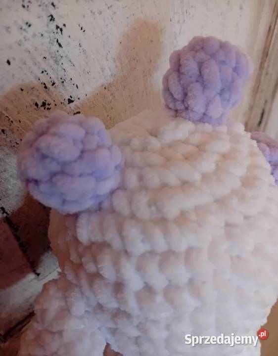 Maskotka misiu na szydełku krówka handmade Zabawki