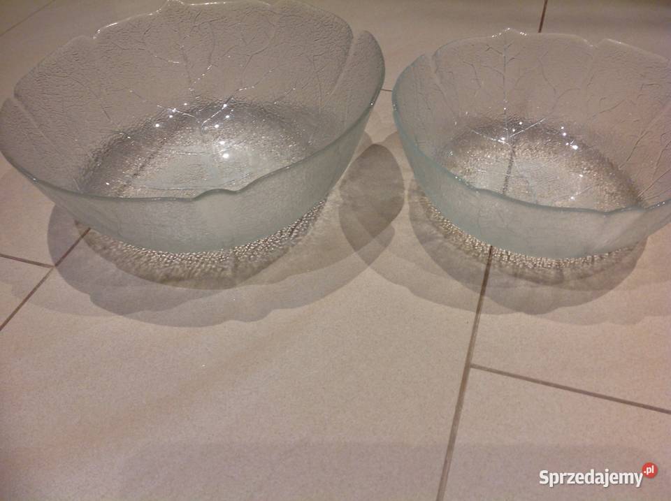 Misa Patera Szklana Liść 2 Vintage Nowa Sól