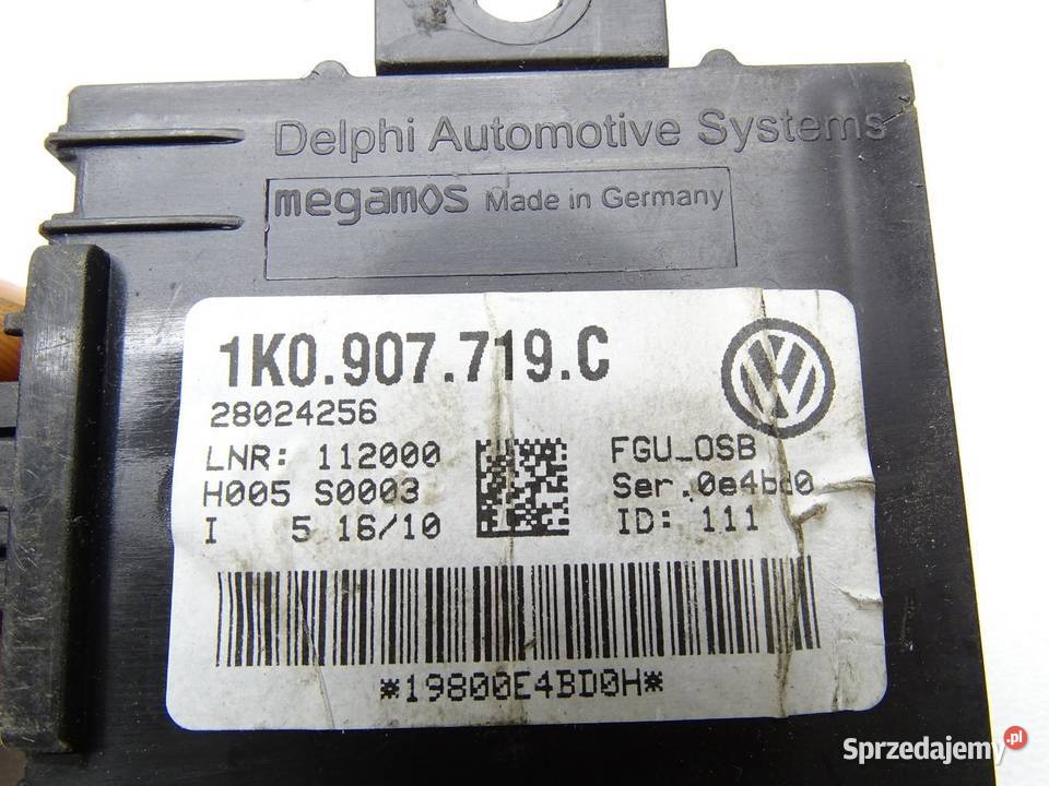 MODUŁ STEROWNIK ALARMU 1K0907719C AUDI A3 8P VW