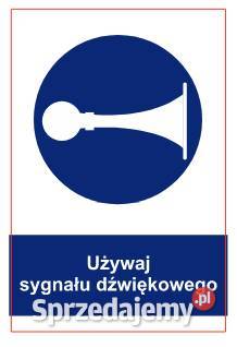 Naklejka BHP Używaj sygnału dźwiękowego GL055 Kamionna