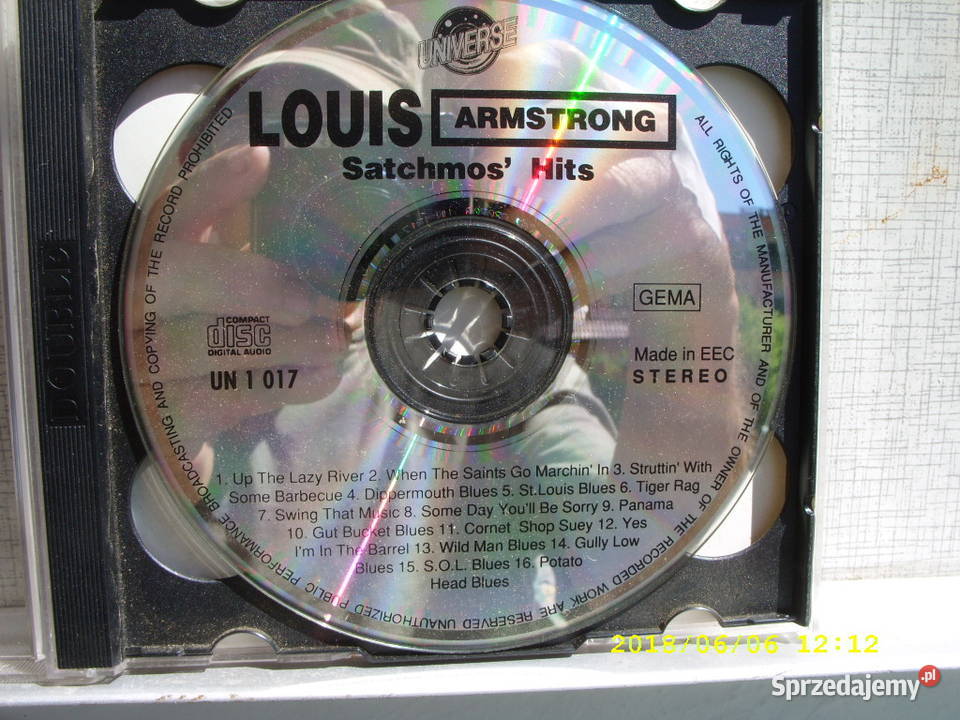 A Jazz CD LUIS ARMSTRONGSATCHMOS HITS Muzyka Wołów sprzedam