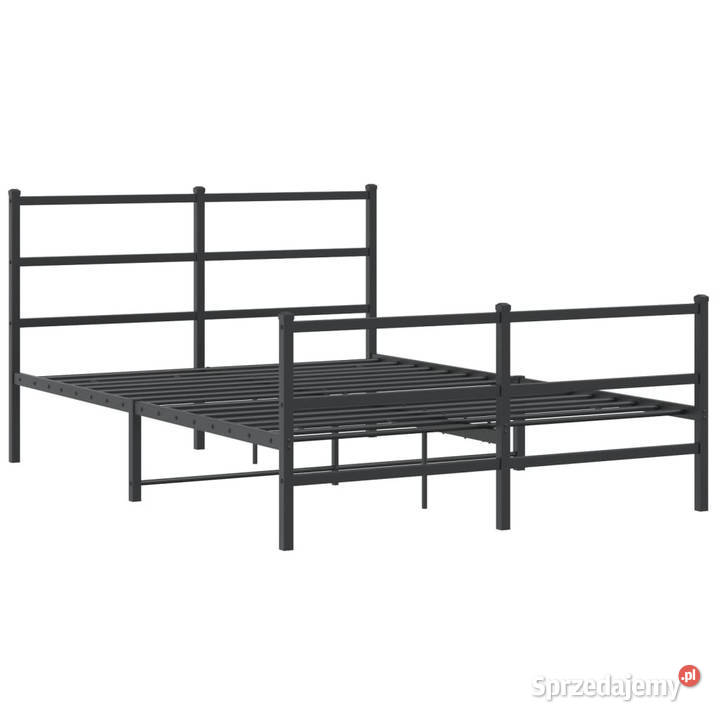 Łóżko Metalowe Czarne Rama Łóżka Ze Stelażem 142cm Warszawa sprzedam