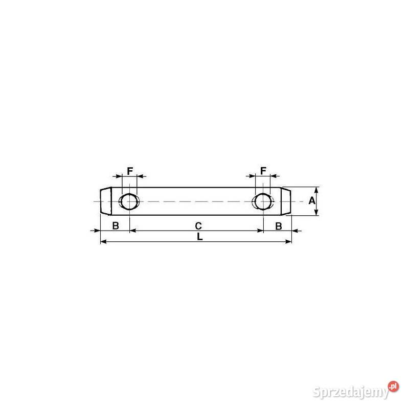 Sworzeń zaczepu 25x210mm 00276 Rolnictwo