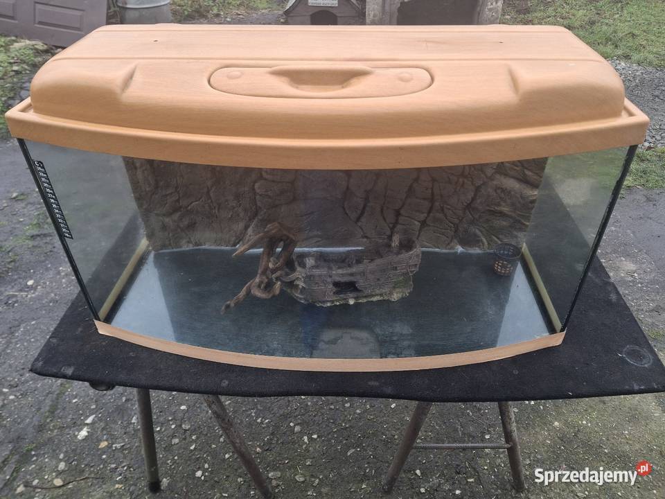 AKWARIUM PANORAMICZNE 112L Pokrywa Filtr Grzałka opolskie Korfantów