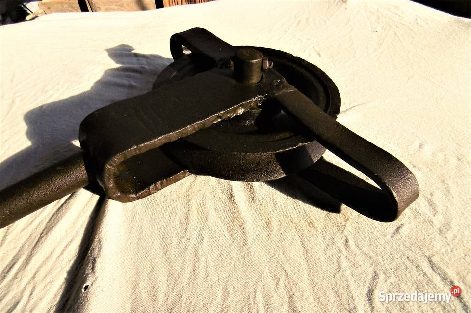 bloczek budowlany kułko rolka wciąg Vintage odcienie brązowego