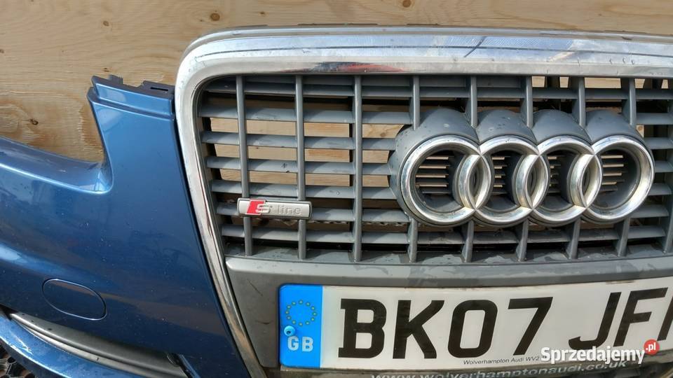 AUDI A6 C6 SLINE ZDERZAK PRZÓD SPRYSKI HALOGEN Zbierkowo