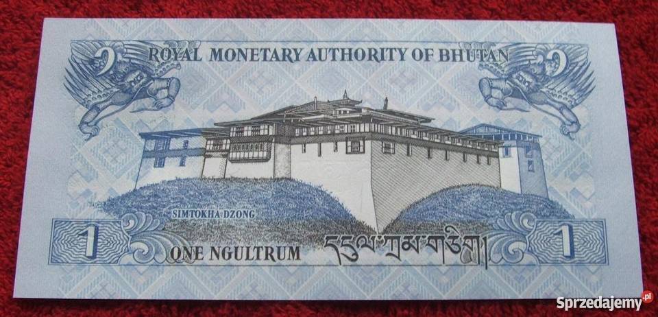 BHUTAN 1 NGHULTRUM Kolekcjonerski Banknot 1 śląskie sprzedam