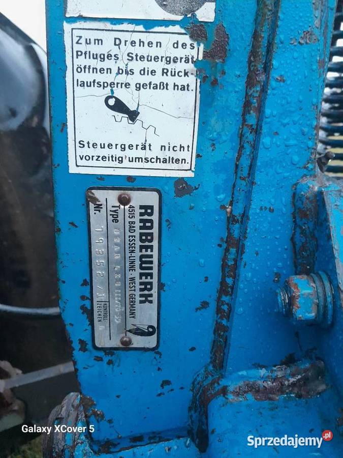 Pług obrotowy 4 rabewerk Bolesławiec
