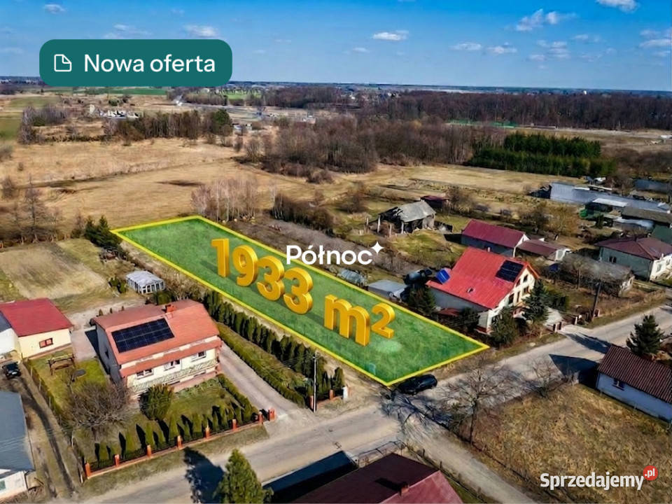 Ogrodzona działka budowlana z mediami Cicibór Cicibór Duży sprzedam