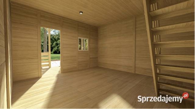 DOMEK LETNISKOWY DREWNIANY CAŁOROCZNY 5m7m 15mm Architektura ogrodowa podkarpackie Korczyna