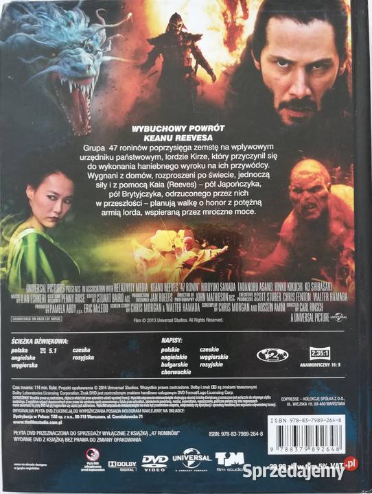 47 Roninów DVD Keanu Reeves Łódź