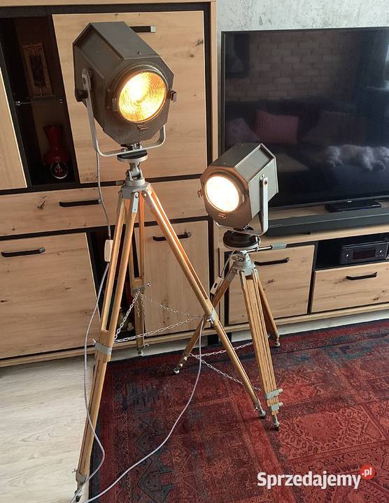 Lampa PRL teatralna lata 6080 Vintage loft