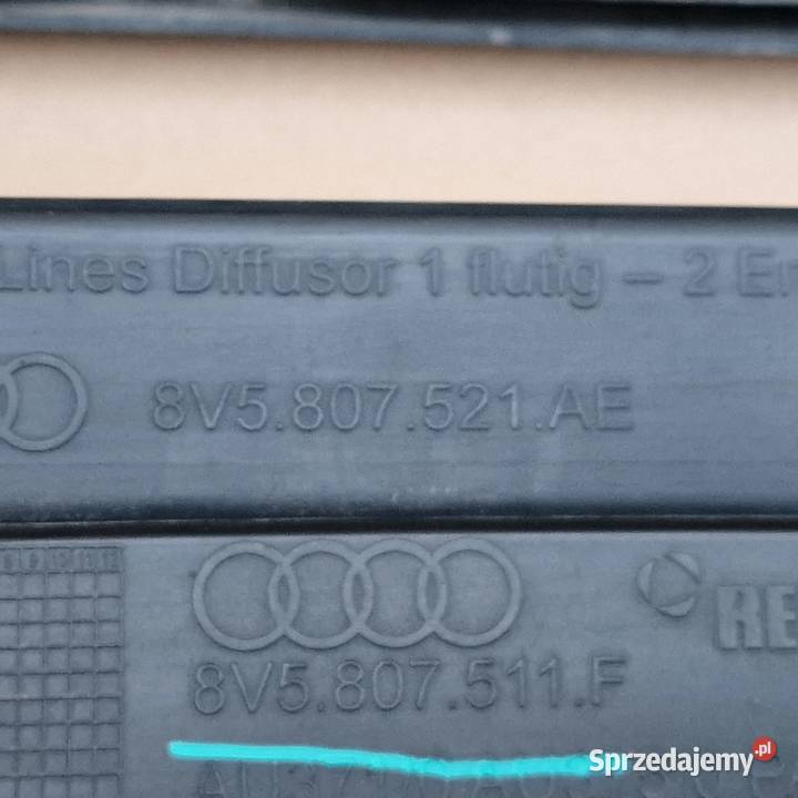 AUDI A3 8V LIFT SEDAN ZDERZAK TYŁ TYLNY Bieleń