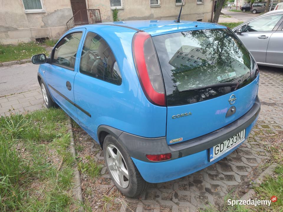 Opel corsa 12 Benz klima mały przebieg drugi kpl Gdańsk