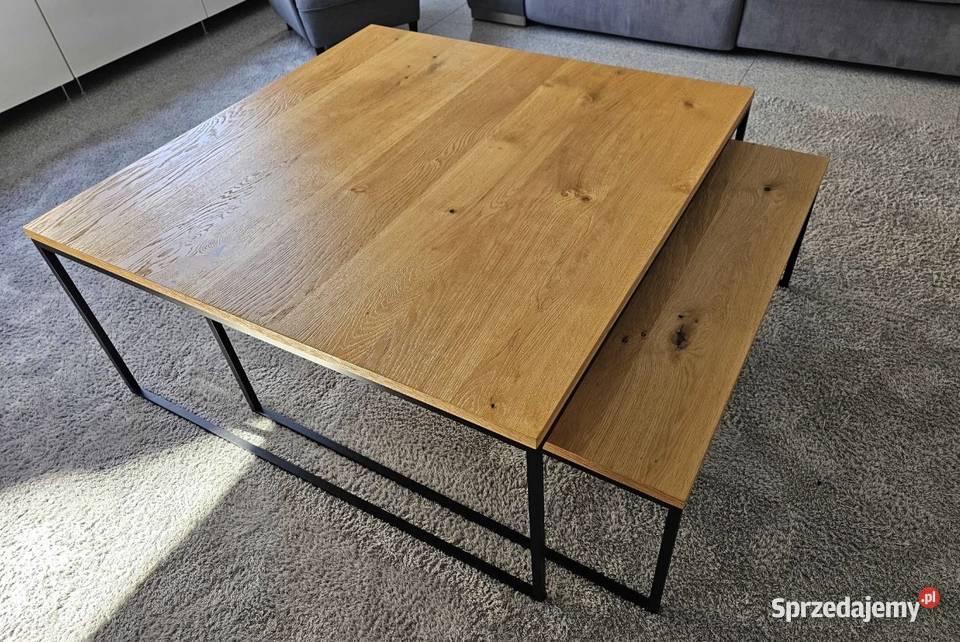 Stoliki kawowe fornir dębowy 40cm dolnośląskie Wrocław