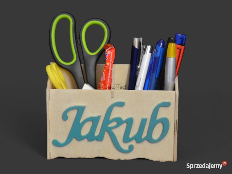 Organizer na kredki przybory szkolne na biurko