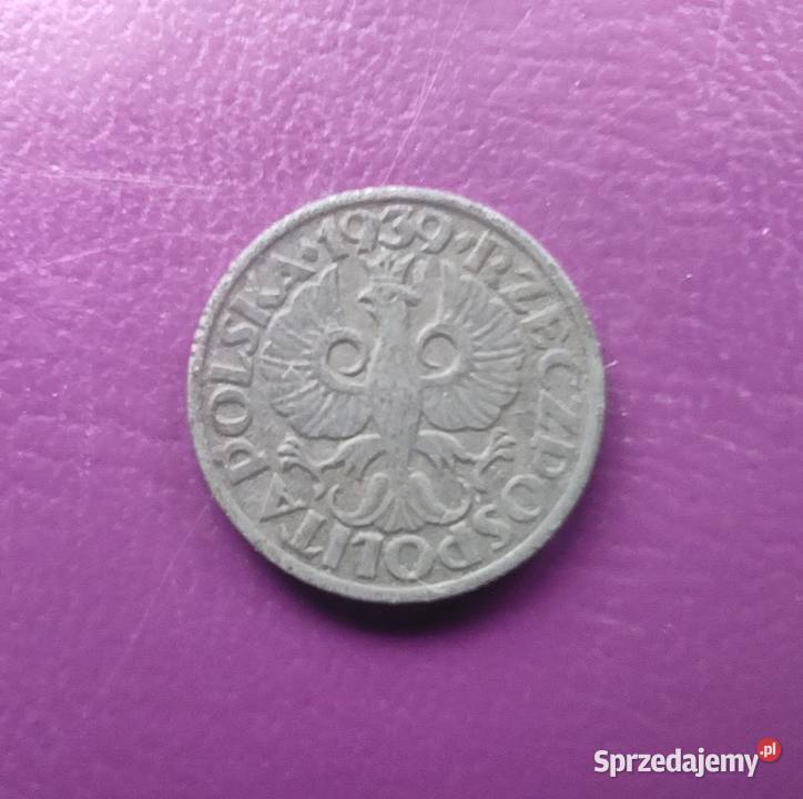 Moneta okupacyjna GG 1 grosz 1939 Pruszków