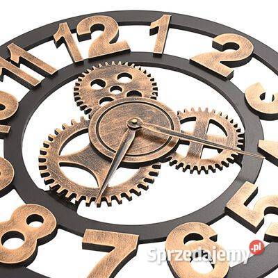 vidaXL Zegar ścienny metalowy 58 złoto Warszawa