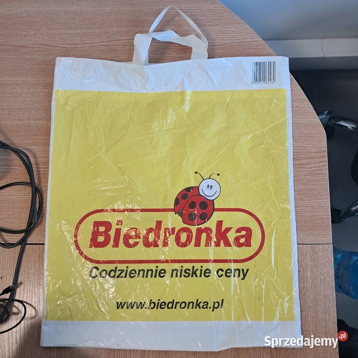 Reklamówka siatka stare logo Biedronka Kraków