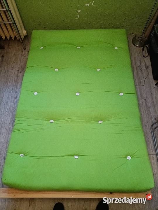 Sofa drewniana z materacem futon rozkładana 120cm łódzkie Łódź