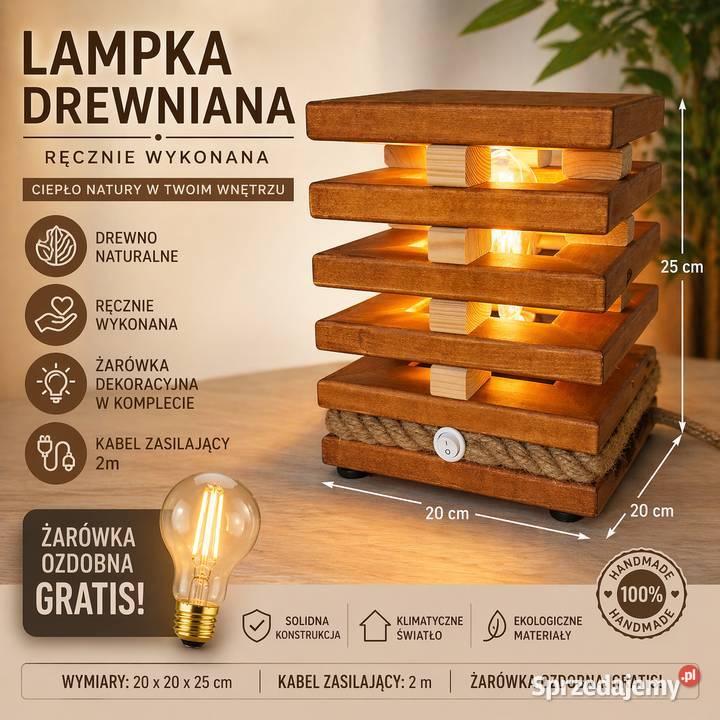 Lampka nocna dekoracyjna stołowa Gajewniki-Kolonia
