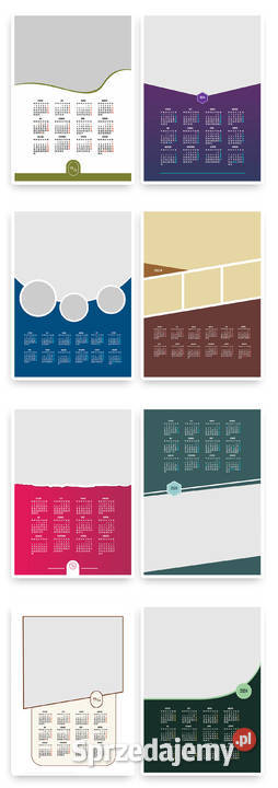 Foto Kalendarze A3 szablony kalendarium 2024 Kraków