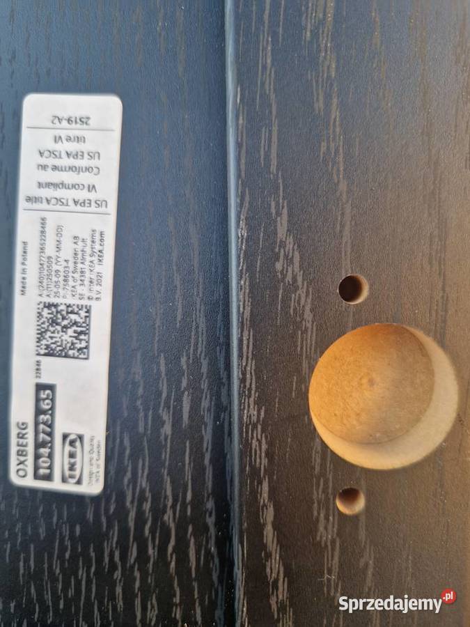 Ikea Oxberg czarne drzwiczki 97 x 395 nowe kujawsko-pomorskie Ciechocinek