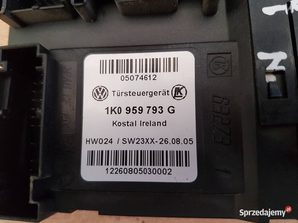 VW CADDY SKODA SILNICZEK SZYBY MODUL 1K0959793G wielkopolskie Turkowice