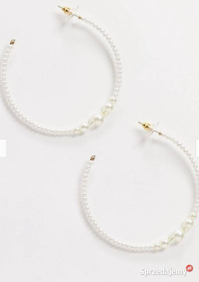 Perłowe Kolczyki z Londynu ekskluzywne koła Kraków