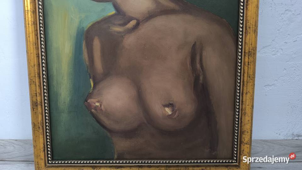 Obraz olejny akt kobiety sygnowany Szewczenko Łódź